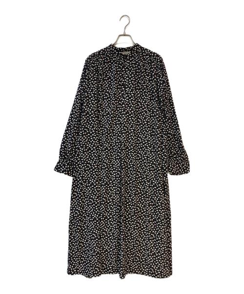 GRANDMA MAMA DAUGHTER（グランマママドーター）GRANDMA MAMA DAUGHTER (グランマママドーター) 総柄ワンピース ブラック サイズ:2の古着・服飾アイテム