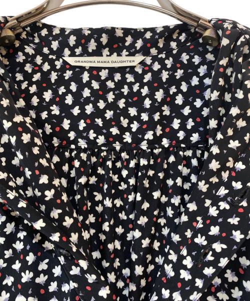 GRANDMA MAMA DAUGHTER（グランマママドーター）GRANDMA MAMA DAUGHTER (グランマママドーター) 総柄ワンピース ブラック サイズ:2の古着・服飾アイテム