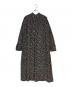 GRANDMA MAMA DAUGHTER (グランマママドーター) 総柄ワンピース ブラック サイズ:2：6000円