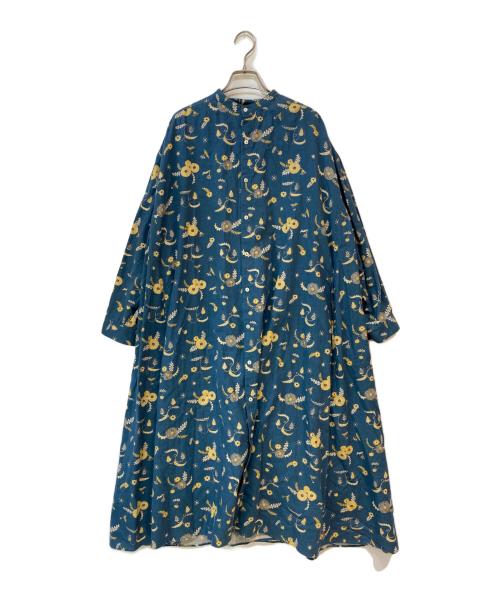 GRANDMA MAMA DAUGHTER（グランマママドーター）GRANDMA MAMA DAUGHTER (グランマママドーター) 総柄ワンピース ネイビー サイズ:1の古着・服飾アイテム