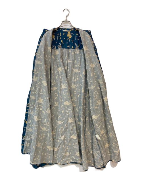 GRANDMA MAMA DAUGHTER（グランマママドーター）GRANDMA MAMA DAUGHTER (グランマママドーター) 総柄ワンピース ネイビー サイズ:1の古着・服飾アイテム