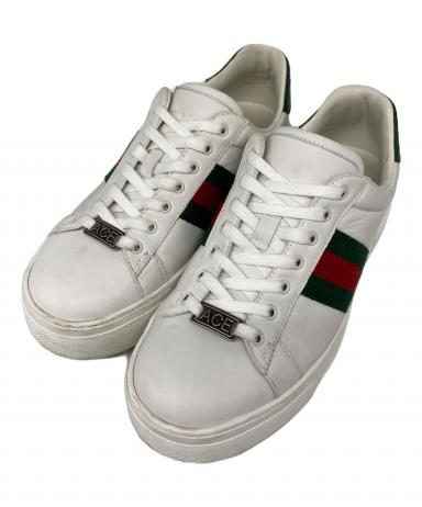 中古・古着通販】GUCCI (グッチ) ACE シェリーライン ローカット