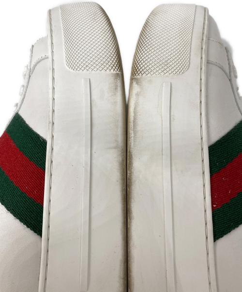 GUCCI（グッチ）GUCCI (グッチ) ACE シェリーライン ローカットスニーカー ホワイト サイズ:36の古着・服飾アイテム