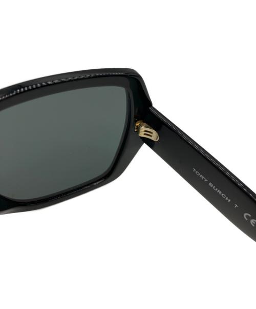 TORY BURCH（トリーバーチ）TORY BURCH (トリーバーチ) ミラー オーバーサイズ スクエア サングラス ブラック サイズ:56□18 145の古着・服飾アイテム