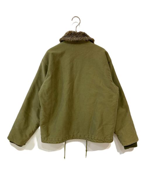 HOUSTON（ヒューストン）HOUSTON (ヒューストン) NAVY DEPARTMENT TYPE:N-1 デッキジャケット オリーブ サイズ:40の古着・服飾アイテム