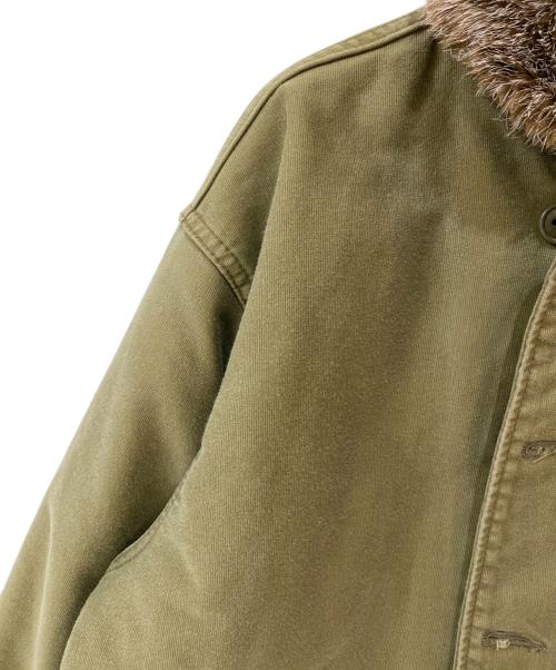 HOUSTON（ヒューストン）HOUSTON (ヒューストン) NAVY DEPARTMENT TYPE:N-1 デッキジャケット オリーブ サイズ:40の古着・服飾アイテム