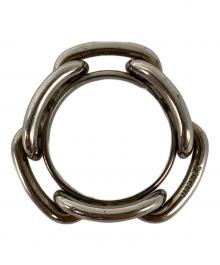 HERMES（エルメス）の古着「シェーヌダンクル スカーフリング」｜シルバー