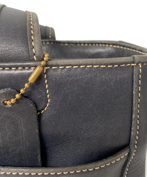 COACH（コーチ）COACH (コーチ) レザーハンドバッグ ブラックの古着・服飾アイテム