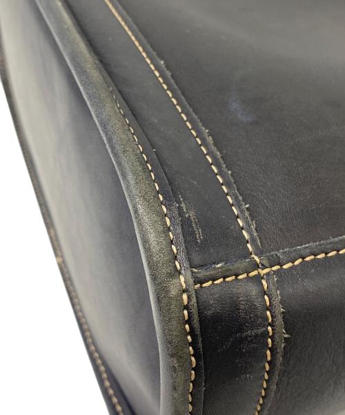 COACH（コーチ）COACH (コーチ) レザーハンドバッグ ブラックの古着・服飾アイテム