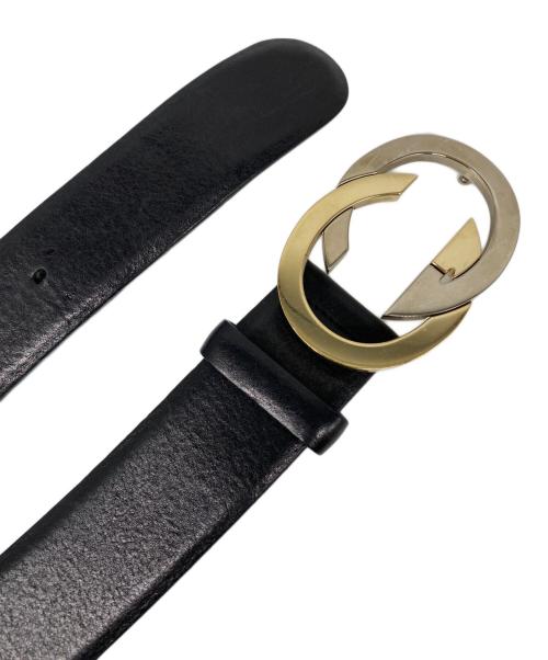 GUCCI（グッチ）GUCCI (グッチ) ダブルGロゴベルト ブラックの古着・服飾アイテム