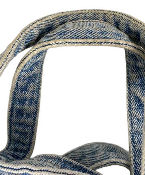 DIESEL（ディーゼル）DIESEL (ディーゼル) ダメージ加工 デニム2WAYトートバッグ インディゴ サイズ:なしの古着・服飾アイテム