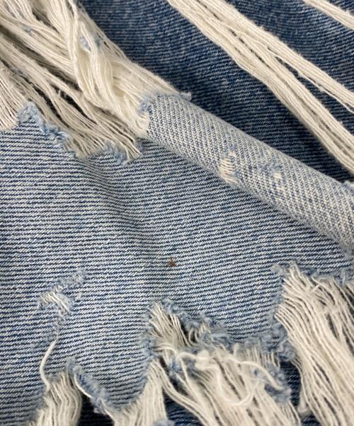 DIESEL（ディーゼル）DIESEL (ディーゼル) ダメージ加工 デニム2WAYトートバッグ インディゴ サイズ:なしの古着・服飾アイテム