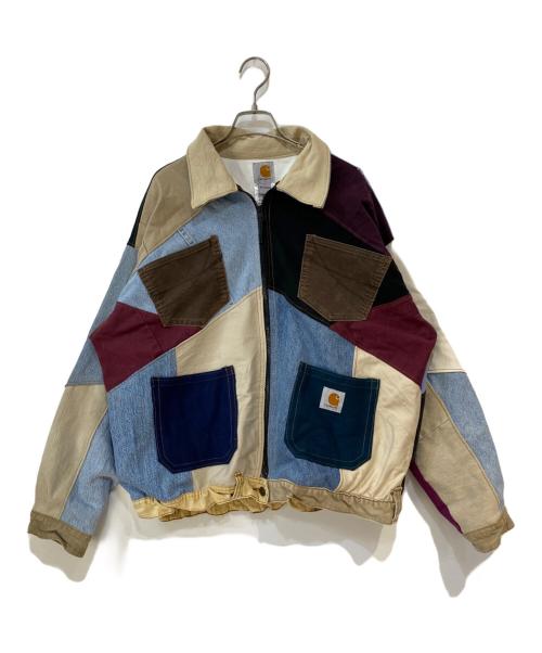 CarHartt（カーハート）CarHartt (カーハート) 再構築パッチワークジャケット マルチカラー サイズ:XLの古着・服飾アイテム