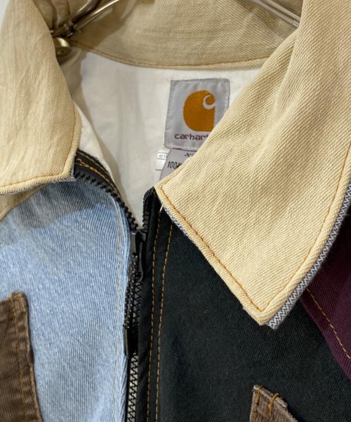 CarHartt（カーハート）CarHartt (カーハート) 再構築パッチワークジャケット マルチカラー サイズ:XLの古着・服飾アイテム