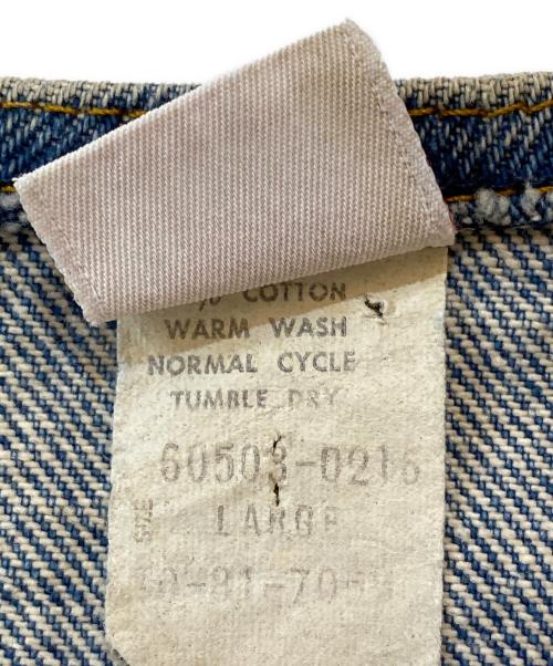 LEVI'S（リーバイス）LEVI'S (リーバイス) 80’s デニムベスト ブルー サイズ:Lの古着・服飾アイテム