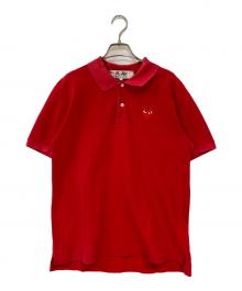 PLAY COMME des GARCONS（プレイコムデギャルソン）の古着「RED HEART POLO ハートロゴポロシャツ」｜レッド