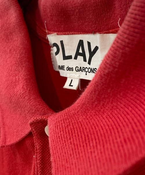 PLAY COMME des GARCONS（プレイコムデギャルソン）PLAY COMME des GARCONS (プレイコムデギャルソン) RED HEART POLO ハートロゴポロシャツ レッド サイズ:Lの古着・服飾アイテム