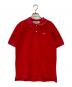 PLAY COMME des GARCONS（プレイコムデギャルソン）の古着「RED HEART POLO ハートロゴポロシャツ」｜レッド