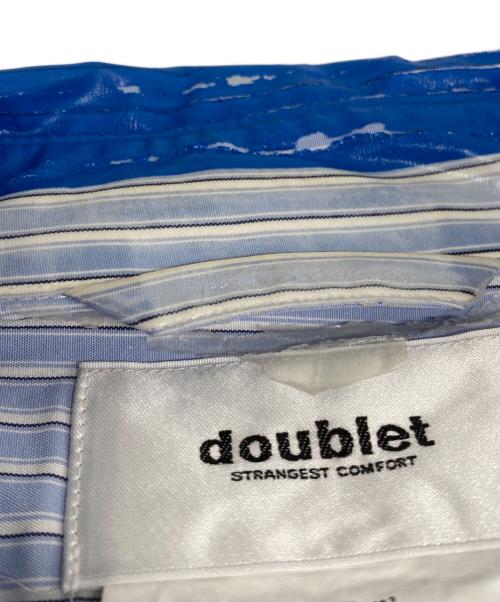 doublet（ダブレット）doublet (ダブレット) OVERSIZED FREEZER-BAG PACKAGE SHIRT ブルー サイズ:Mの古着・服飾アイテム