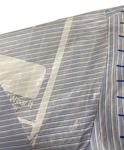 doublet（ダブレット）doublet (ダブレット) OVERSIZED FREEZER-BAG PACKAGE SHIRT ブルー サイズ:Mの古着・服飾アイテム