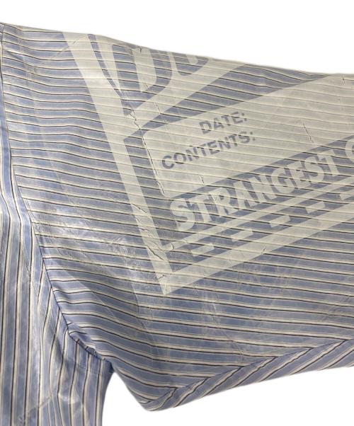 doublet（ダブレット）doublet (ダブレット) OVERSIZED FREEZER-BAG PACKAGE SHIRT ブルー サイズ:Mの古着・服飾アイテム