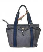 Orobiancoオロビアンコ）の古着「デニム×レザートートバッグ」｜ネイビー