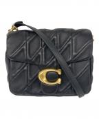 COACHコーチ）の古着「タイムズ スクエア タビー ショルダー バッグ・キルティング」｜ブラック
