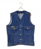 PRSN BLUプリズンブルース）の古着「Western Vest / ウエスタンベスト」｜インディゴ