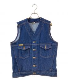 PRSN BLU（プリズンブルース）の古着「Western Vest / ウエスタンベスト」｜インディゴ