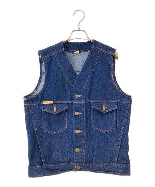 PRSN BLU（プリズンブルース）PRSN BLU (プリズンブルース) Western Vest / ウエスタンベスト インディゴ サイズ:2の古着・服飾アイテム