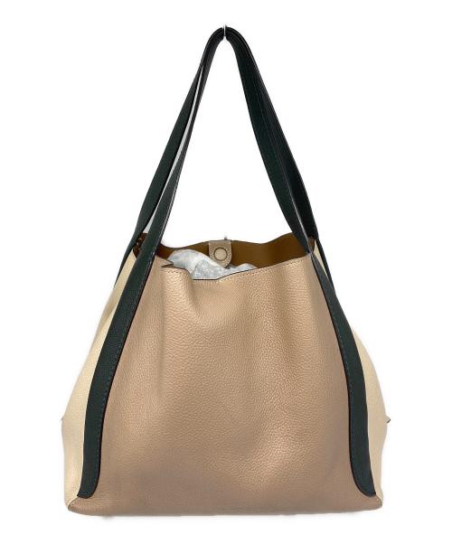 COACH（コーチ）COACH (コーチ) ハドリー ホーボー カラーブロック ワンショルダーバッグ ベージュ×グリーン サイズ:なしの古着・服飾アイテム