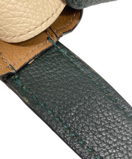 COACH（コーチ）COACH (コーチ) ハドリー ホーボー カラーブロック ワンショルダーバッグ ベージュ×グリーン サイズ:なしの古着・服飾アイテム