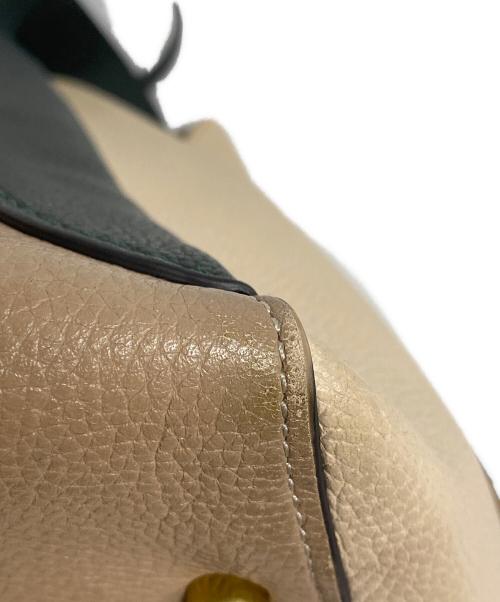 COACH（コーチ）COACH (コーチ) ハドリー ホーボー カラーブロック ワンショルダーバッグ ベージュ×グリーン サイズ:なしの古着・服飾アイテム