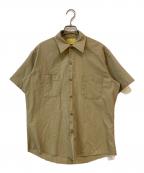 Searsシアーズ）の古着「70s オープンカラーシャツ」｜ベージュ