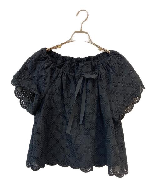 COMME des GARCONS（コムデギャルソン）COMME des GARCONS (コムデギャルソン) カットワークブラウス ブラック サイズ:Mの古着・服飾アイテム