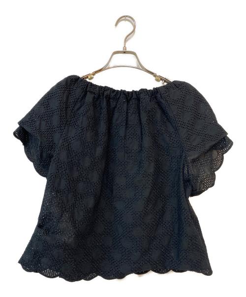 COMME des GARCONS（コムデギャルソン）COMME des GARCONS (コムデギャルソン) カットワークブラウス ブラック サイズ:Mの古着・服飾アイテム
