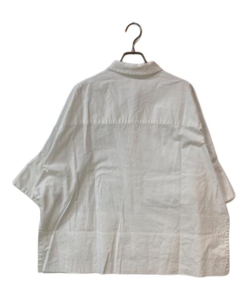 Y's（ワイズ）Y's (ワイズ) 23AW THIN COTTON TWILL HALF SLEEVE BOX SHIRT ホワイト サイズ:2の古着・服飾アイテム