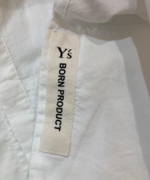 Y's（ワイズ）Y's (ワイズ) 23AW THIN COTTON TWILL HALF SLEEVE BOX SHIRT ホワイト サイズ:2の古着・服飾アイテム