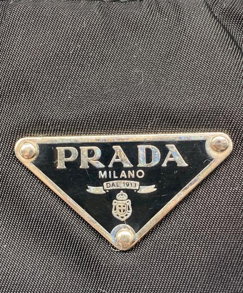 PRADA（プラダ）PRADA (プラダ) レザーナイロンワンショルダーバッグ ブラックの古着・服飾アイテム