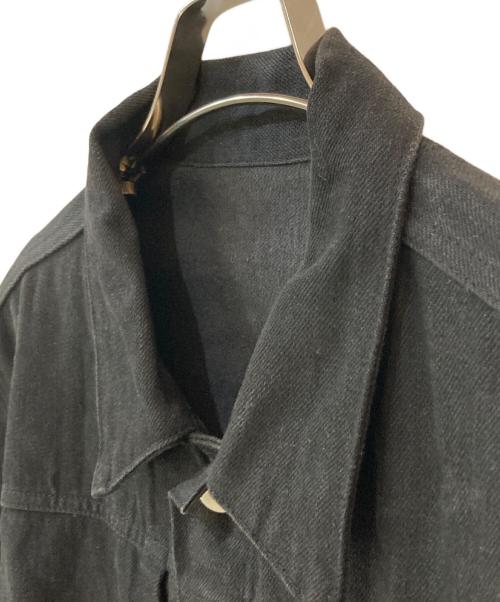 MAINU（マイヌ）MAINU (マイヌ) 切替デニムジャケット ブラック サイズ:3の古着・服飾アイテム