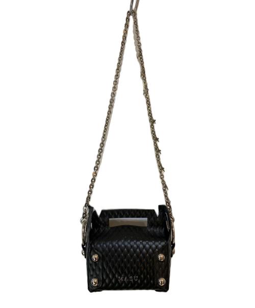 masu（エムエーエスユー）masu (エムエーエスユー) LEATHER CAKE BAG ブラックの古着・服飾アイテム