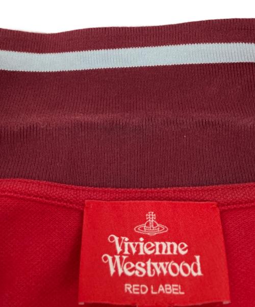 Vivienne Westwood（ヴィヴィアンウエストウッド）Vivienne Westwood (ヴィヴィアンウエストウッド) ラブフリルポロワンピ レッド サイズ:00の古着・服飾アイテム