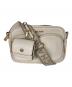 MICHAEL KORS（マイケル・コース）の古着「JET SET ITEM レザー ポケット クロスボディ ウィズ アタッチ ミディアム」｜ベージュ