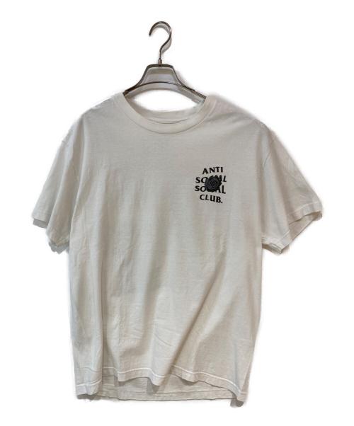 anti social social CLUB（アンチソーシャルソーシャルクラブ）ANTI SOCIAL SOCIAL CLUB (アンチソーシャルソーシャルクラブ) ロゴプリントTシャツ ホワイト サイズ:Lの古着・服飾アイテム