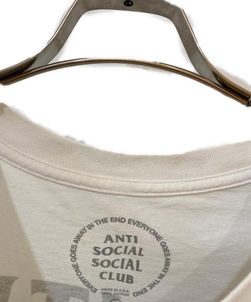 anti social social CLUB（アンチソーシャルソーシャルクラブ）ANTI SOCIAL SOCIAL CLUB (アンチソーシャルソーシャルクラブ) ロゴプリントTシャツ ホワイト サイズ:Lの古着・服飾アイテム