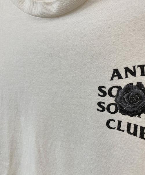 anti social social CLUB（アンチソーシャルソーシャルクラブ）ANTI SOCIAL SOCIAL CLUB (アンチソーシャルソーシャルクラブ) ロゴプリントTシャツ ホワイト サイズ:Lの古着・服飾アイテム
