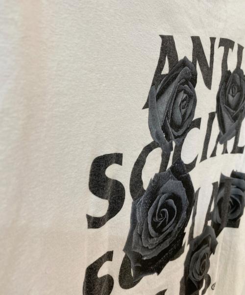 anti social social CLUB（アンチソーシャルソーシャルクラブ）ANTI SOCIAL SOCIAL CLUB (アンチソーシャルソーシャルクラブ) ロゴプリントTシャツ ホワイト サイズ:Lの古着・服飾アイテム