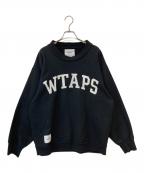 WTAPSダブルタップス）の古着「20AW COLLEGE MOCK NECK COPO スウェット」｜ブラック