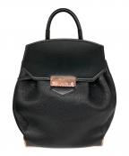 ALEXANDER WANGアレキサンダー・ワン）の古着「Prisma Skeletal Textured-leather Backpack」｜ブラック