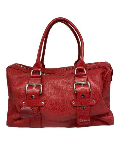 KATE MOSS（ケイト モス）KATE MOSS (ケイト モス) LONGCHAMP (ロンシャン) ミニボストンバッグ レッドの古着・服飾アイテム